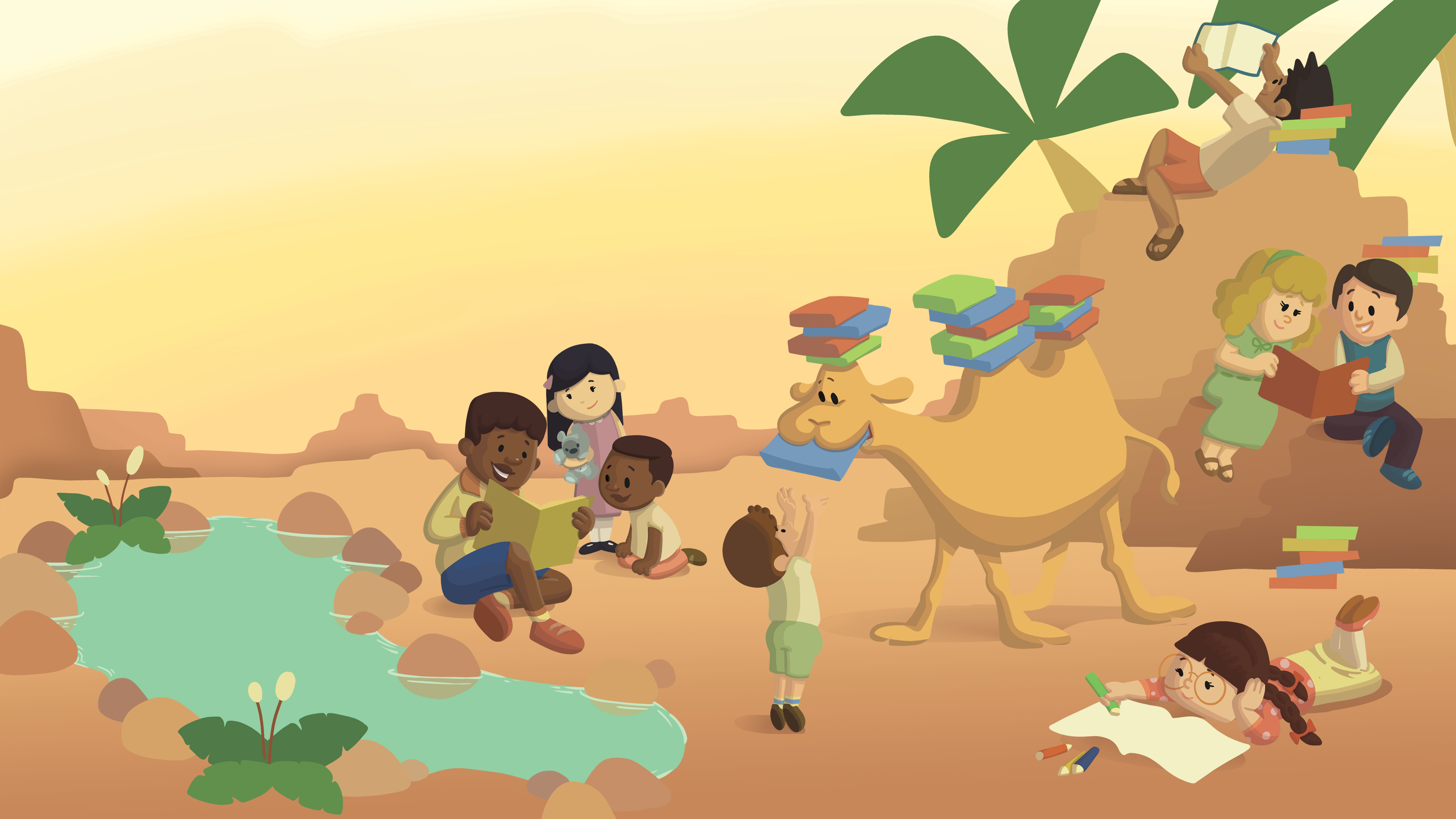 The Book Camel - Bible coloring stories